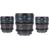 Sirui Night Walker 24mm, 35mm and 55mm T1.2 Cine 3-Lens Set for Fujifilm X Gunmetal Gray